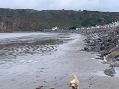 Wet beach at Brean